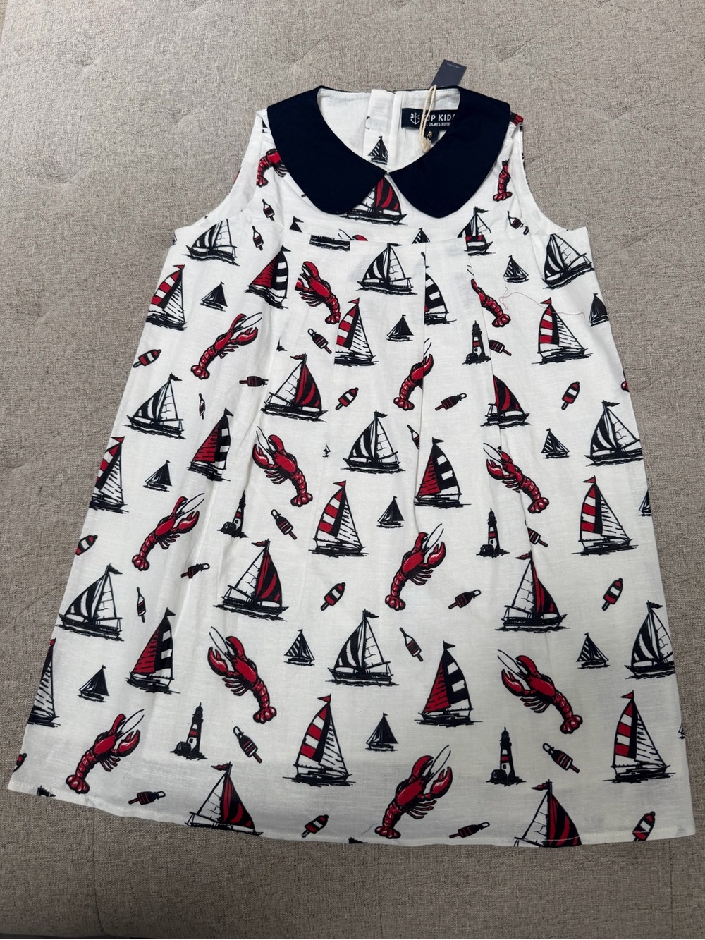 NWT KIEL JAMES PATRICK NAUTICAL COLLARED SHIFT DRESS SIZE 8